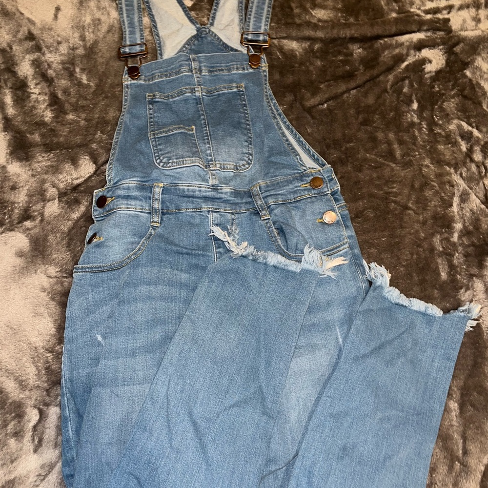 black label destroyed overalls size small
